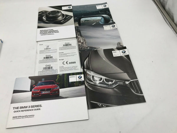 2014 BMW 3 Series Sedan Owners Manual Handbook Set with Case OEM H01B30059