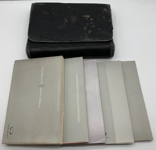 2012 Infiniti QX Owners Manual Set with Case OEM B02B56008