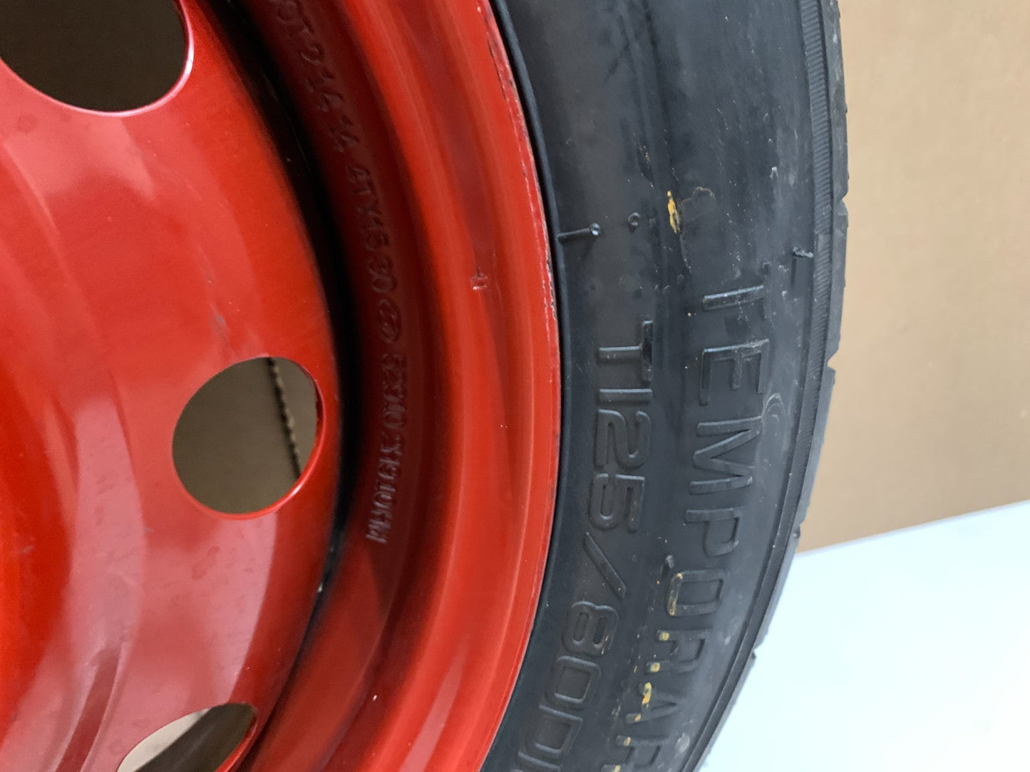2010-2020 Kia Forte 15" Spare Tire Compact Donut Wheel T125/80D15 OEM