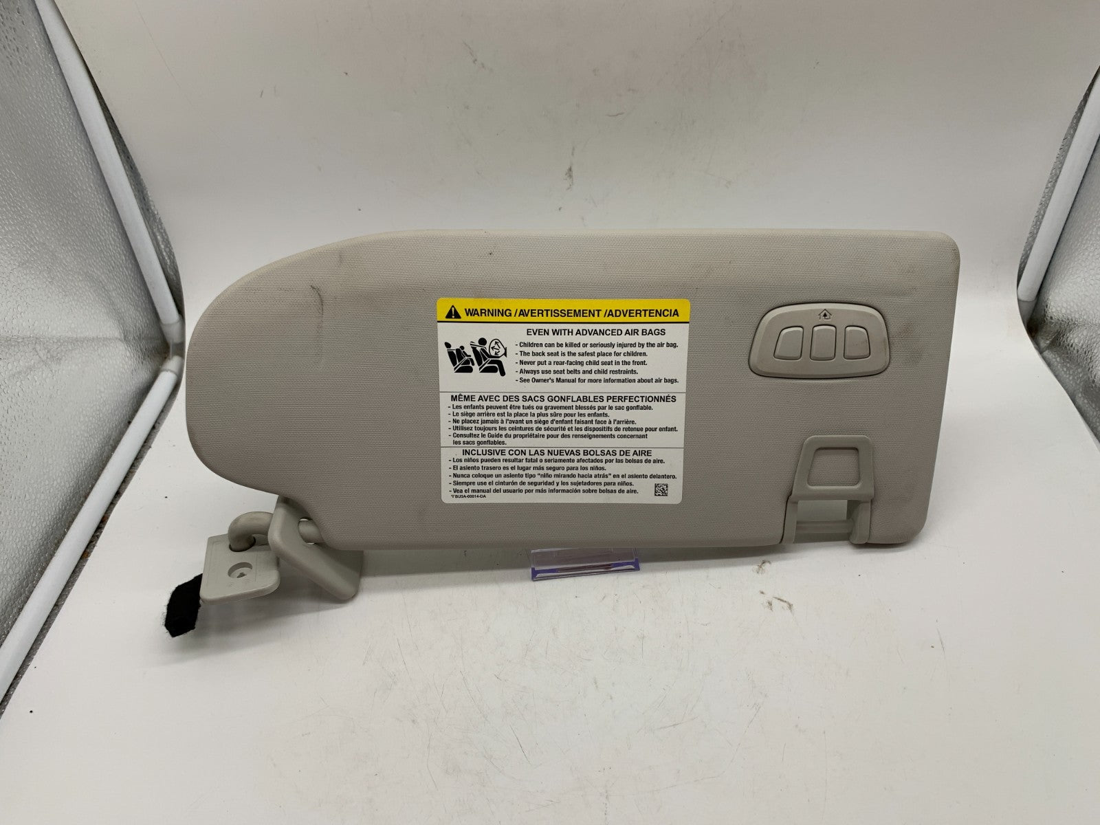 2021-2022 Ford Mustang Mach-E Mach E Driver Sun Visor Gray OEM D03B68021