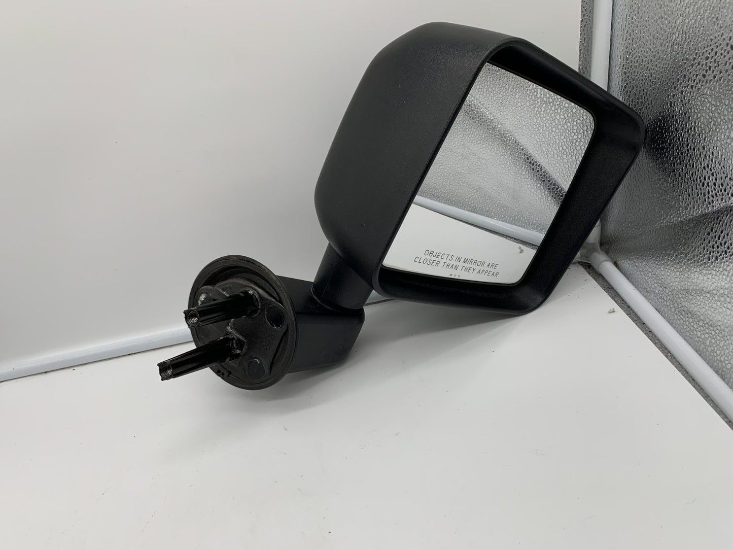 2015-2017 Jeep Wrangler Passenger Side View Manual Door Mirror Black D01B53100