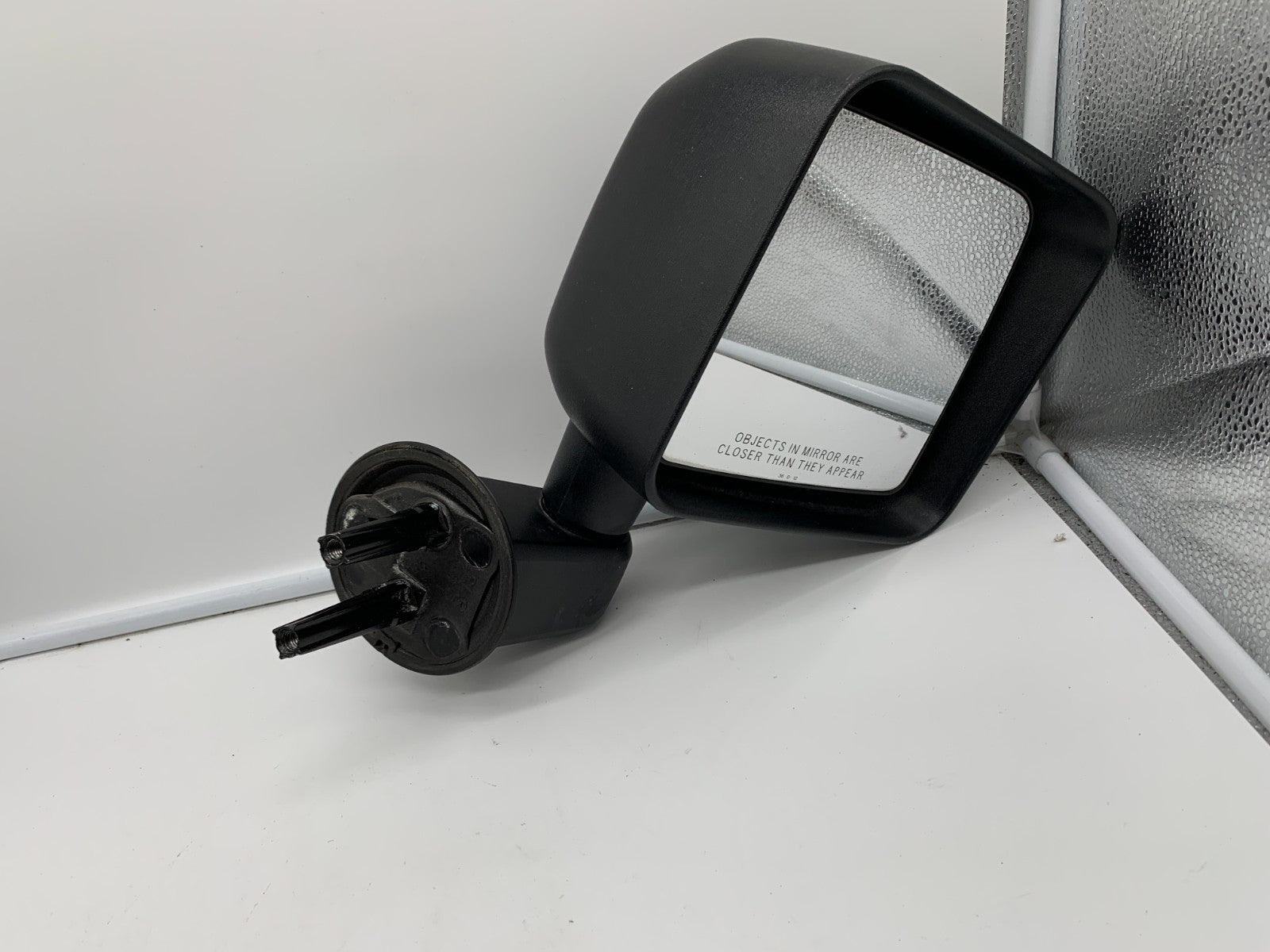 2015-2017 Jeep Wrangler Passenger Side View Manual Door Mirror Black D01B53100
