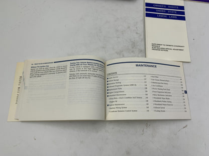 2000 Dodge Neon Owners Manual Set with Case OEM C03B67008