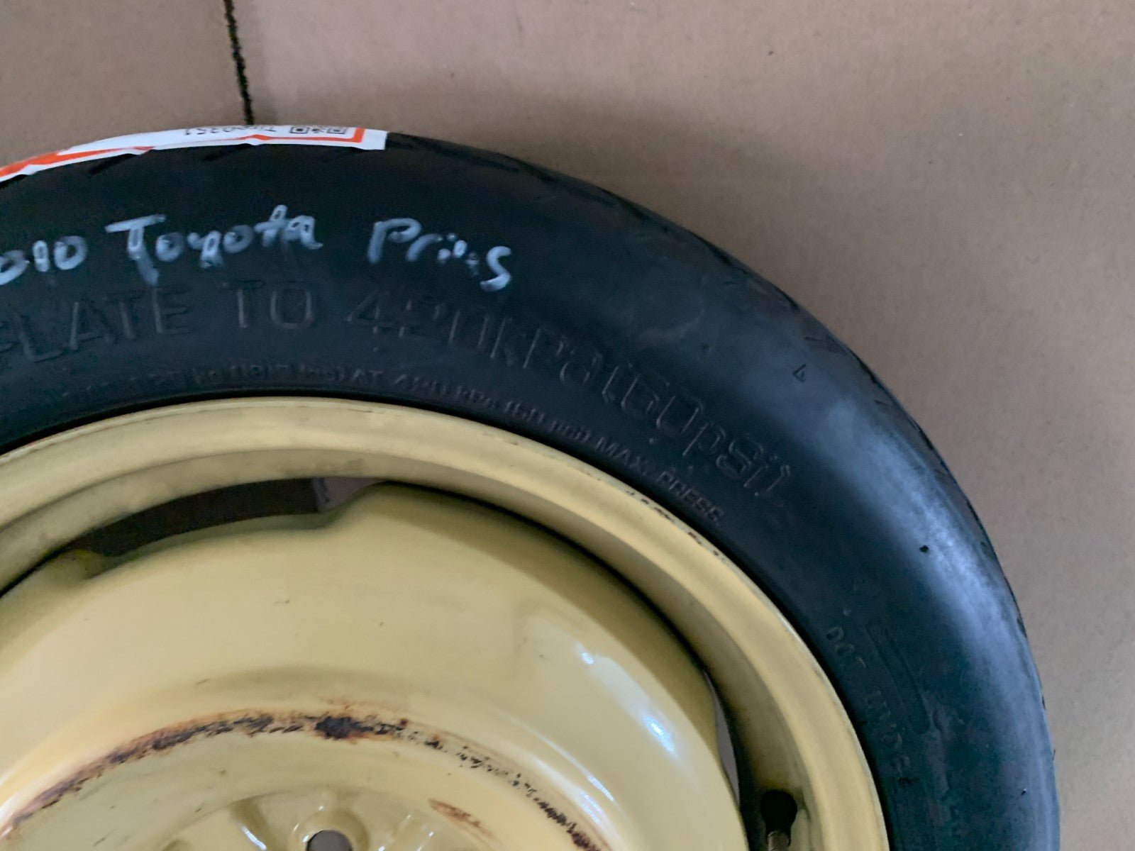 2010-2015 Toyota Prius 16" Spare Tire Compact Donut T135/80D16 OEM