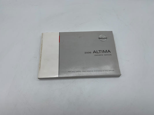 2006 Nissan Altima Owners Manual OEM C03B56018