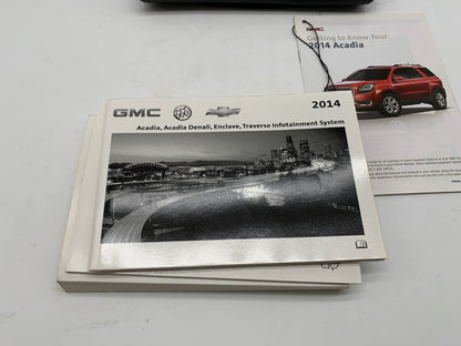 2014 GMC Acadia Denali Owners Manual Set with Case OEM B04B55051