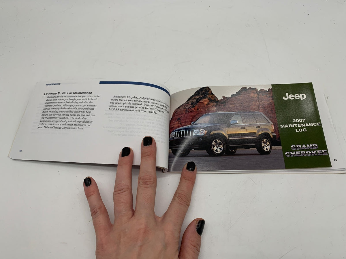 2007 Jeep Grand Cherokee Owners Manual Set OEM R01B12040