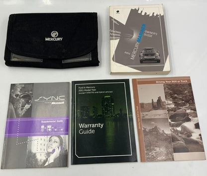 2011 Mercury Mariner Owners Manual Set with Case OEM C04B14029