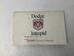 2000 Dodge Intrepid Owners Manual Set OEM J01B03012