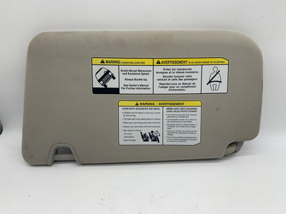 2014-2017 Nissan Rogue Passenger Sun Visor Gray Illuminated OEM A02B51078
