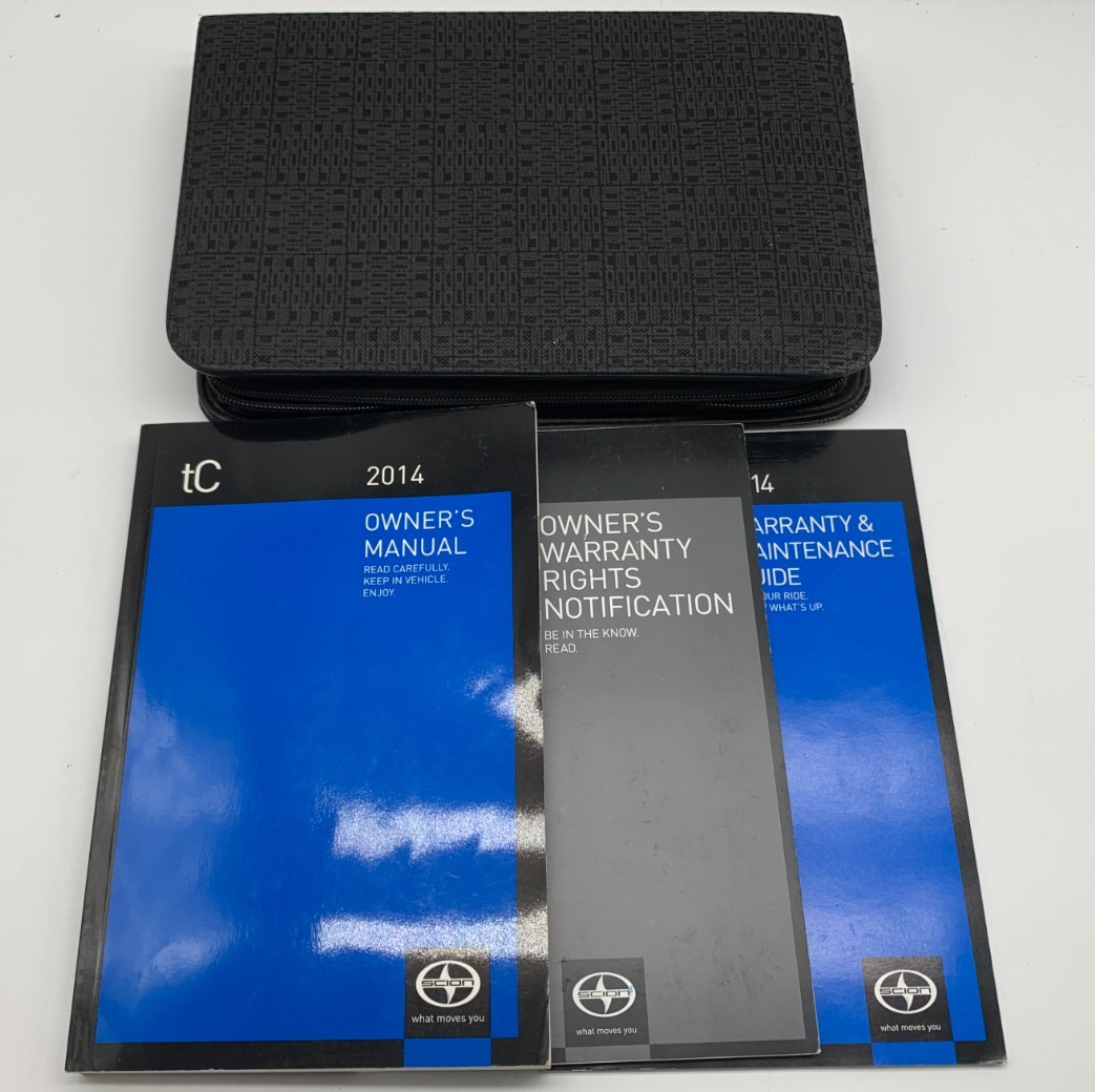 2014 Scion tC Owners Manual Set with Case OEM B03B20037