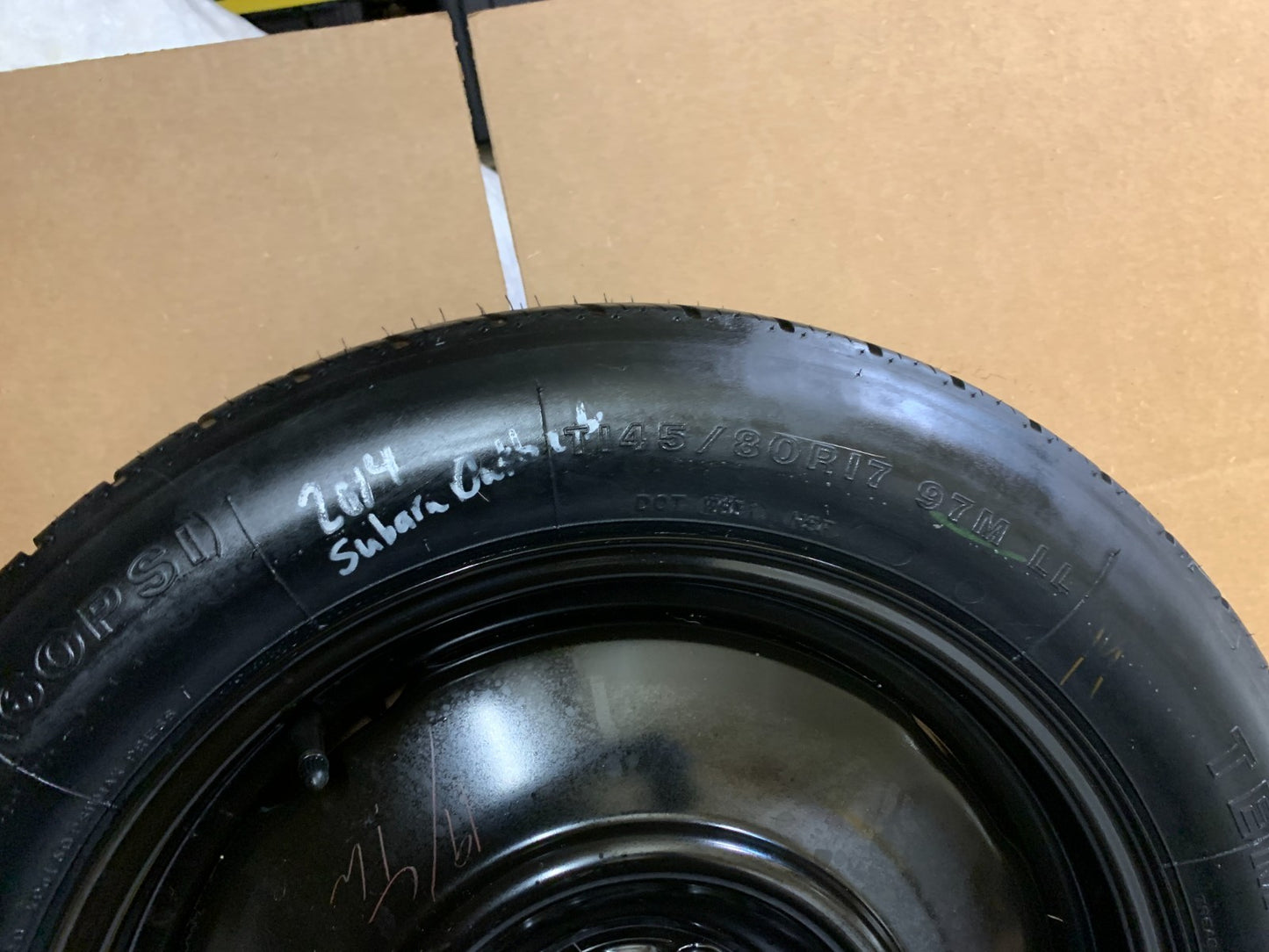 2010-2014 Subaru Outback 17" Spare Tire Wheel Compact Donut T145/80R17