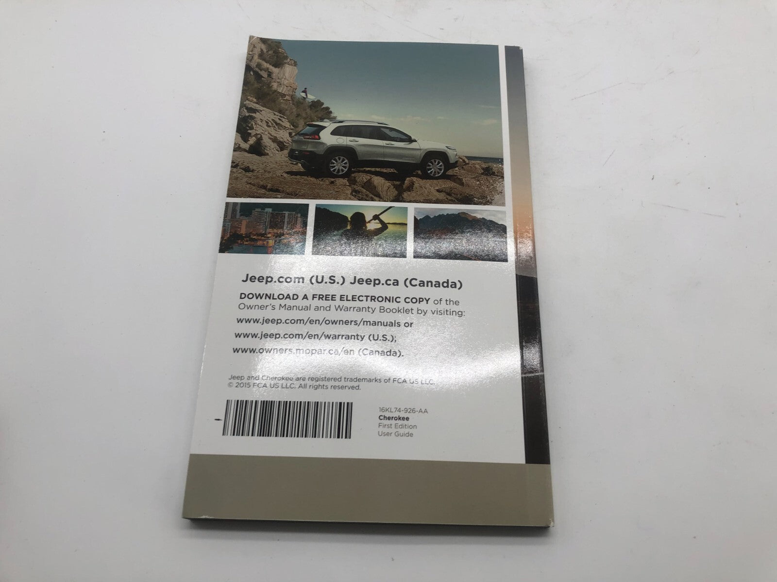 2016 Jeep Cherokee Owners Manual Set with Case OEM A03B35057