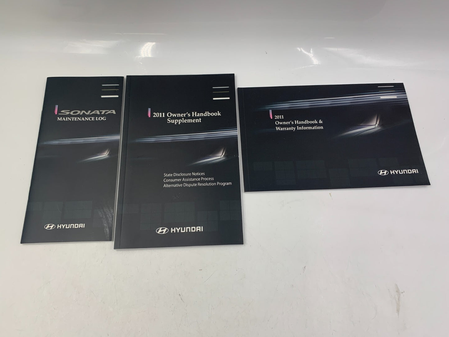 2011 Hyundai Sonata Owners Manual Set with Case OEM D04B60005