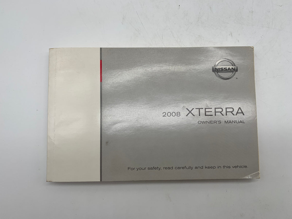 2008 Nissan XTerra X Terra Owners Manual Set OEM R01B33011