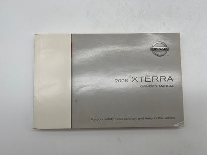 2008 Nissan XTerra X Terra Owners Manual Set OEM R01B33011