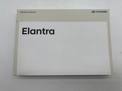 2018 Hyundai Elantra Owners Manual Set OEM D03B68011