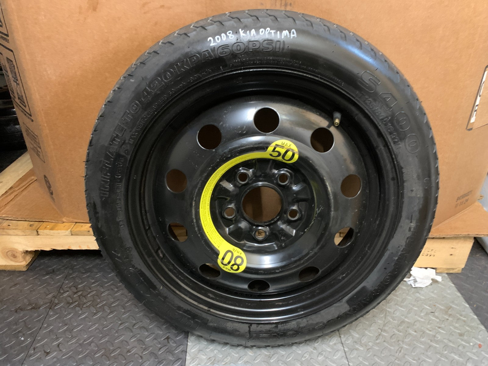 2015-2025 Hyundai Elantra 16" Spare Tire Compact Donut T125/80D16 97M Hankook