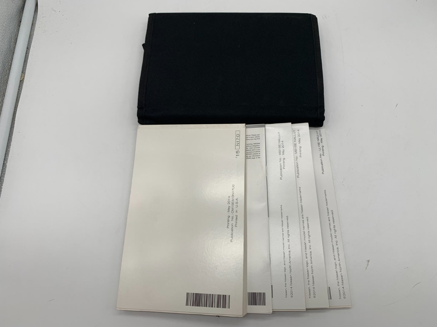 2015 Nissan Versa Sedan Owners Manual Set with Case OEM A02B56004