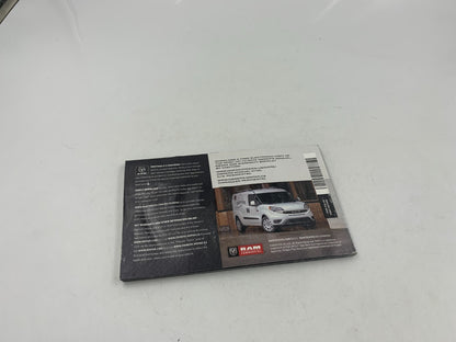 2019 Ram Promaster Owners Manual OEM B04B15034
