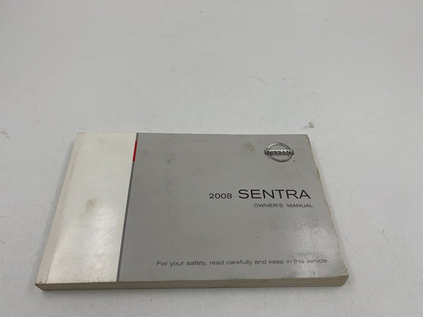 2008 Nissan Sentra Owners Manual Handbook OEM F03B18025
