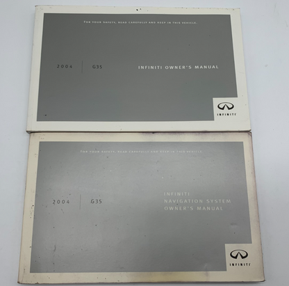 2004 Infiniti G35 Owners Manual Set OEM E02B36005
