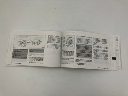 2002 Nissan Sentra Owners Manual with Case OEM D02B62007