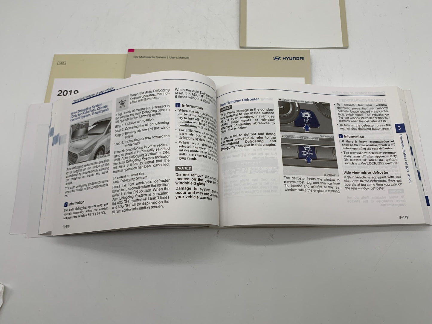 2019 Hyundai Accent Owners Manual Set OEM B02B09083
