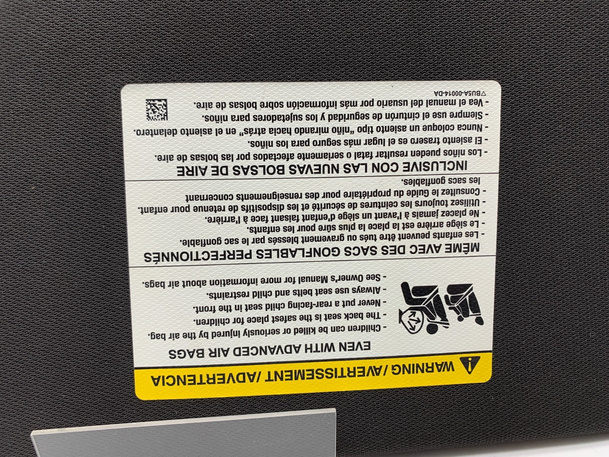 2011-2015 Ford Explorer Passenger Sun Visor Black Illuminated OEM A02B38007