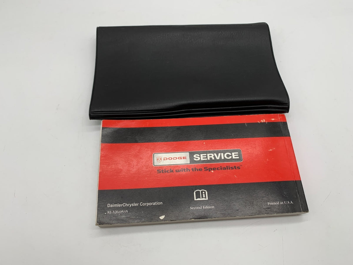 2005 Dodge Durango Owners Manual with Case OEM R01B17017