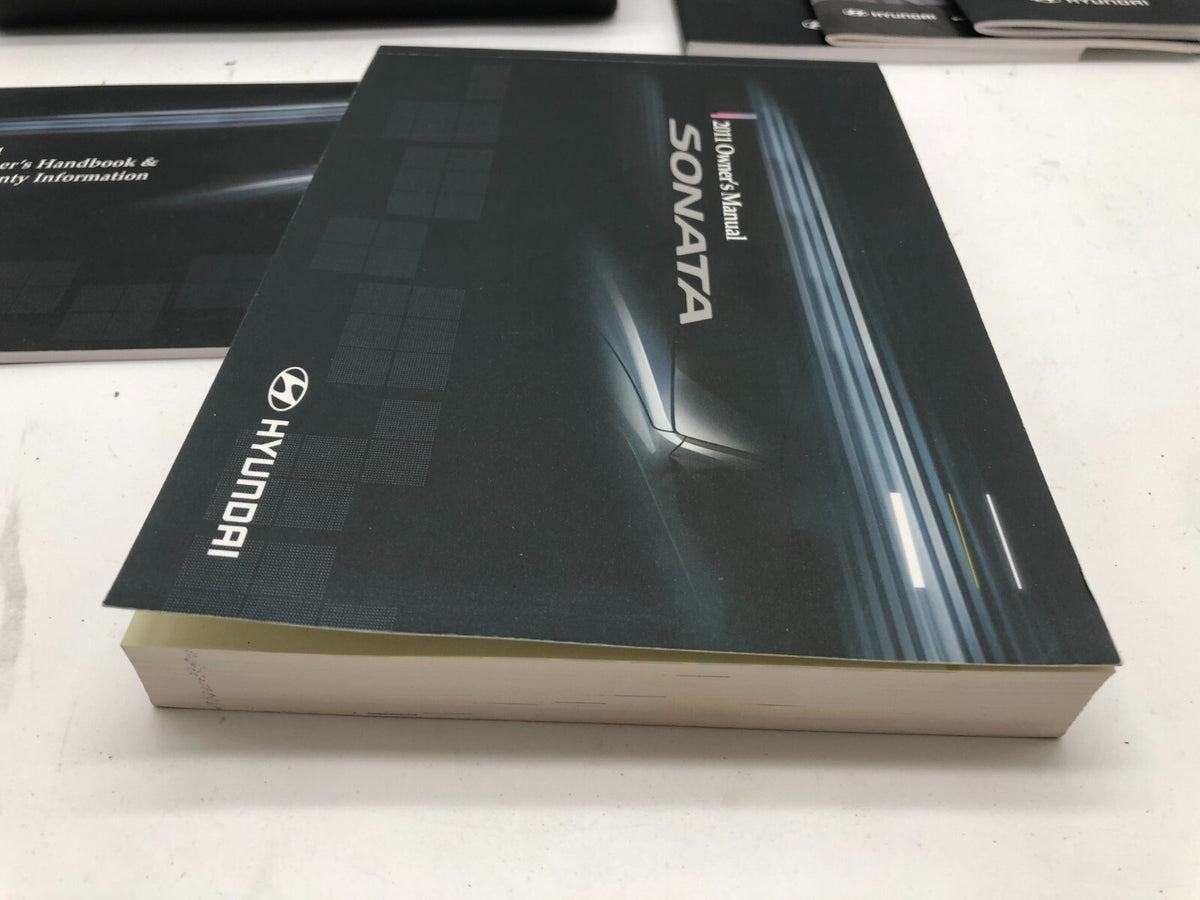 2011 Hyundai Sonata Owners Manual Set with Case OEM B03B17011
