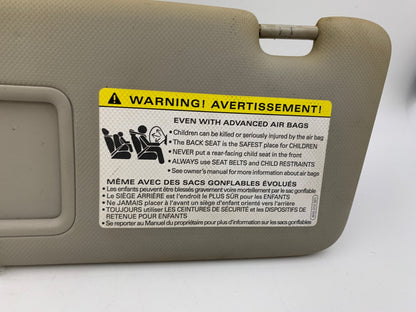 2009-2012 Audi Q5 Driver Sun Visor Gray Illumination OEM D02B27052