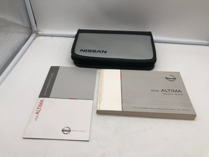 2006 Nissan Altima Owners Manual Set with Case OEM A01B05010