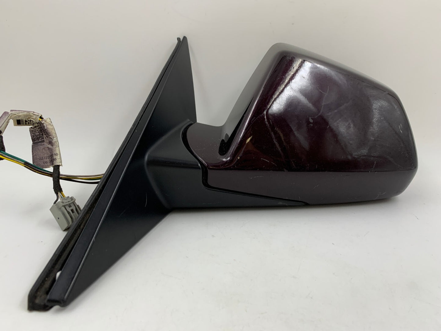 2008-2014 Cadillac CTS Sdn Driver Side View Power Door Mirror Purple E02B17020