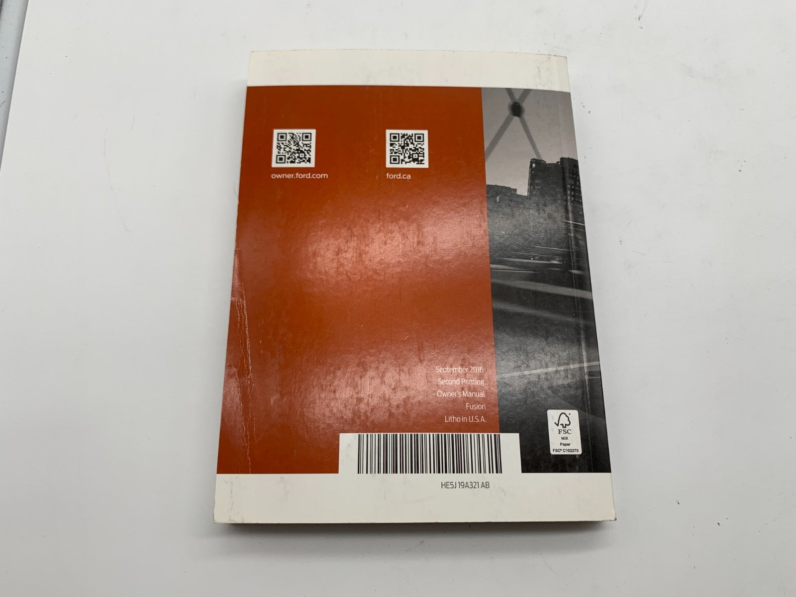 2017 Ford Fusion Owners Manual Set with Case OEM C01B31011