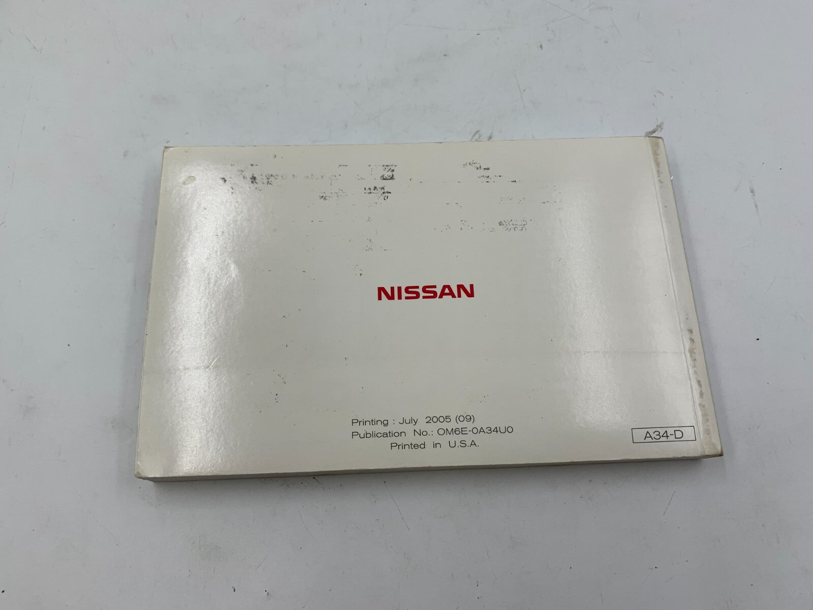 2006 Nissan Maxima Owners Manual Set with Case OEM B02B38083