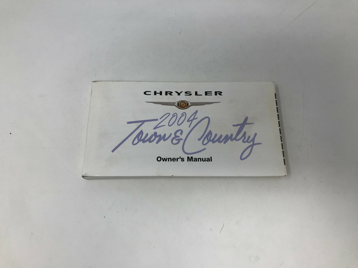2004 Chrysler Town & Country Owners Manual with Case OEM B01B49036