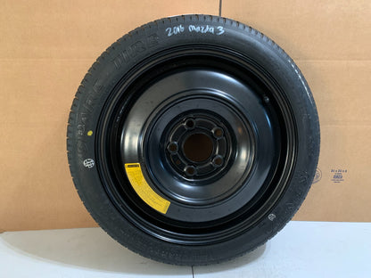 2014-2018 Mazda 3 Mazda3 16" Spare Tire Compact Donut T125/70D16