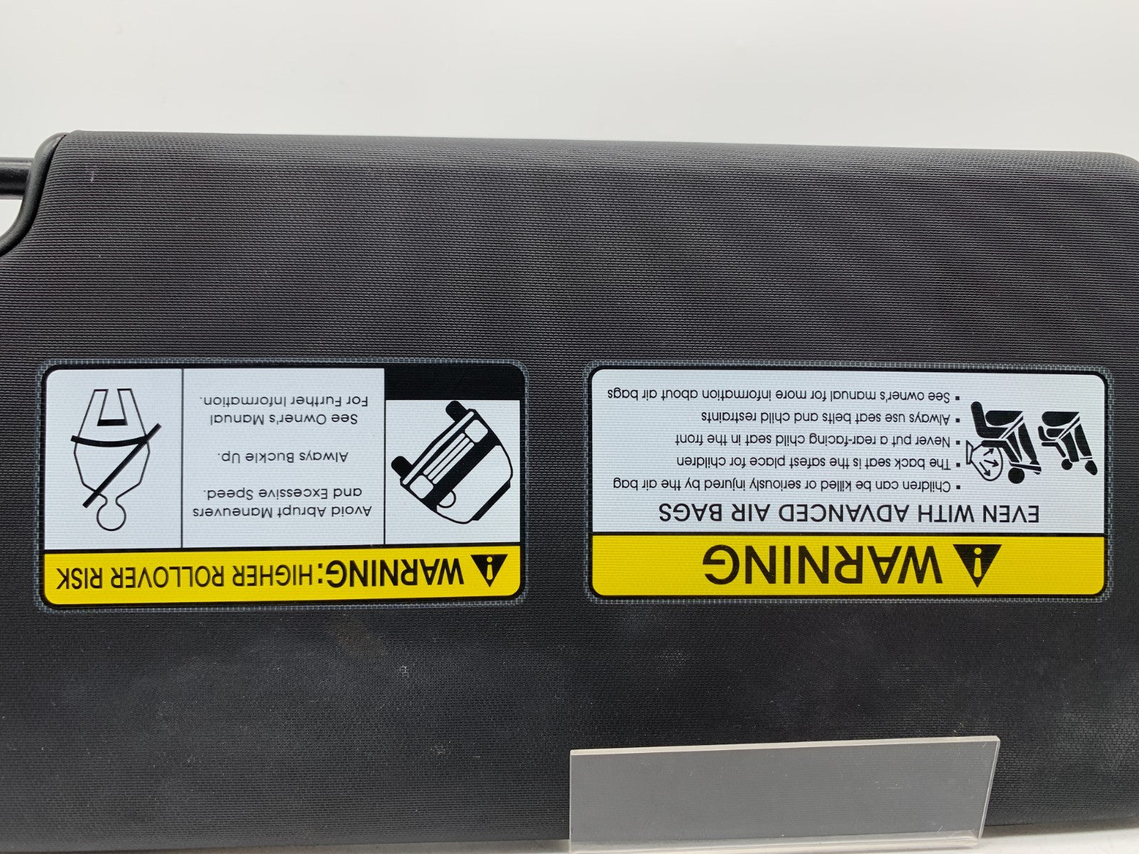 2014-2019 Kia Soul Driver Sun Visor Black Illuminated OEM A04B01002