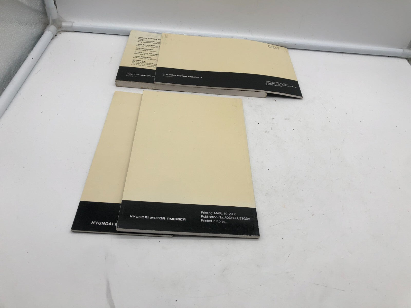 2003 Hyundai Accent Owners Manual Set OEM D02B03009