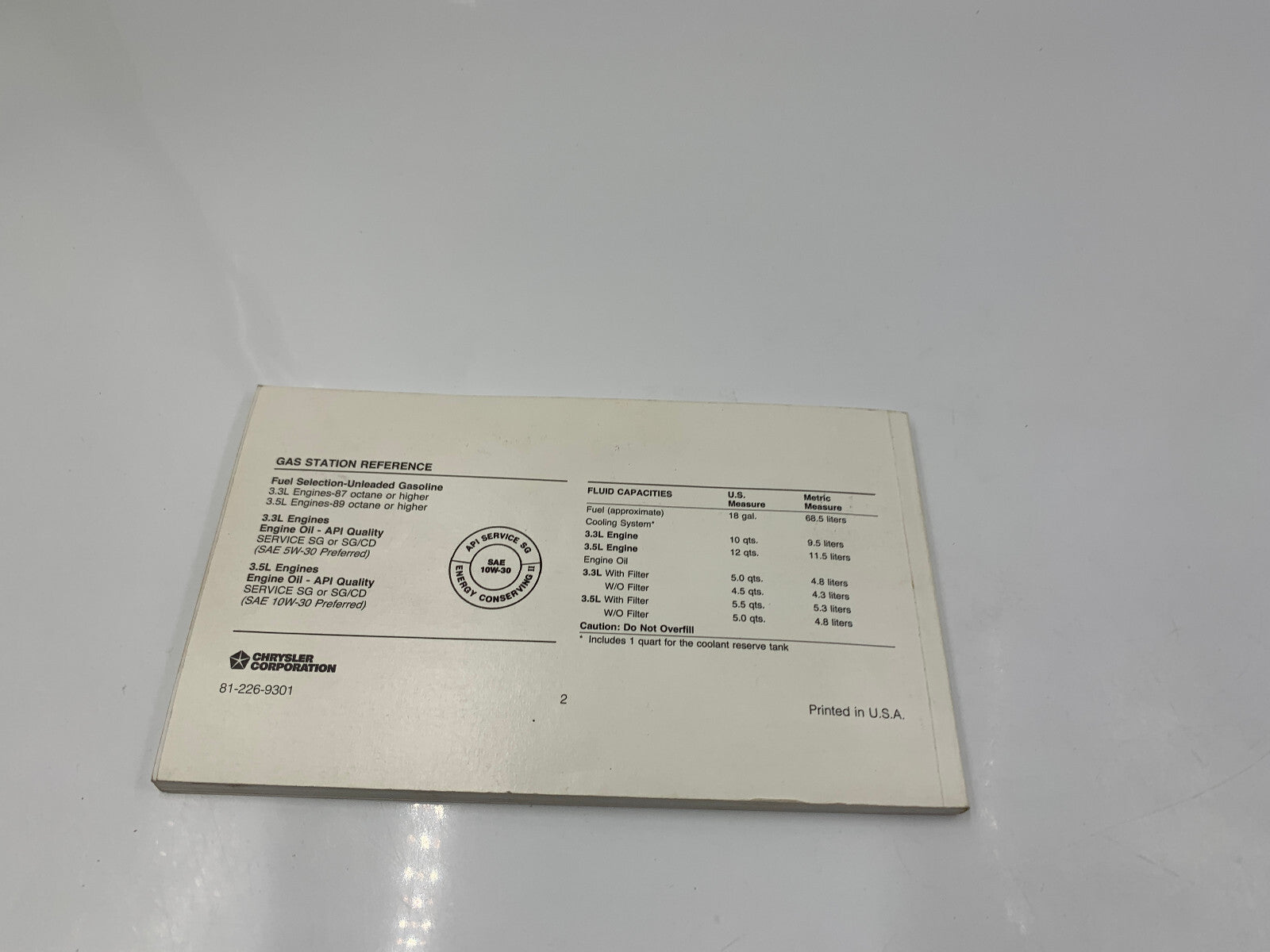 1993 Dodge Intrepid Owners Manual Set with Case OEM D04B37080