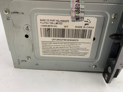 2007 Chevrolet Equinox AM FM CD Player Radio Receiver OEM B04B34001