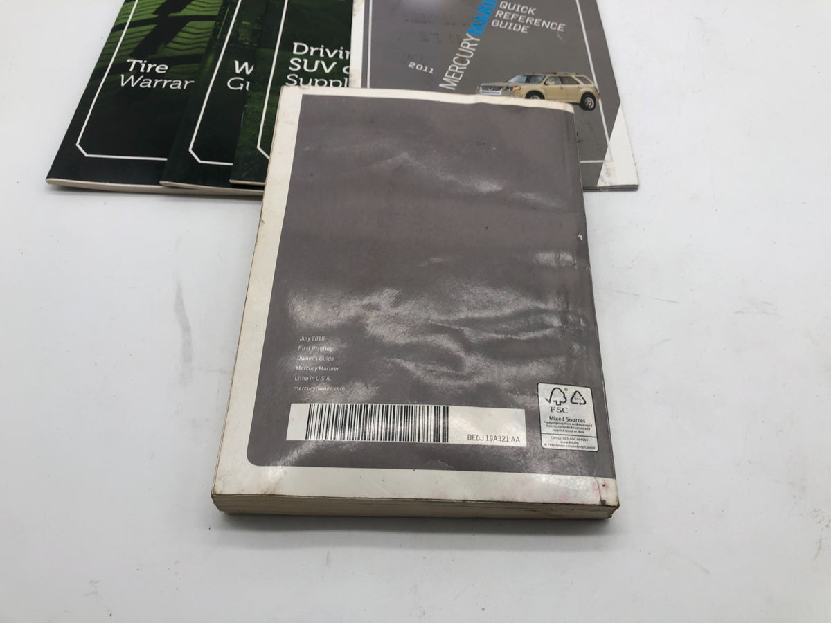 2011 Mercury Mariner Owners Manual Set with Case OEM R01B08016