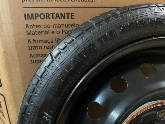 2007-2012 Nissan Versa 15" Spare Tire Wheel Compact Donut T125/70D15