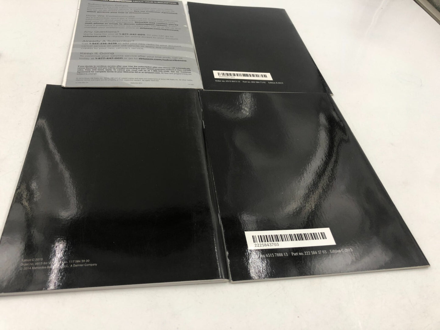 2016 Mercedes-Benz C Class Owners Manual Set with Case OEM E03B32059