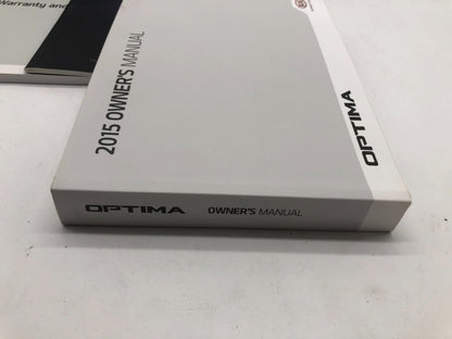 2015 Kia Optima Owners Manual Set with Case OEM D02B66013