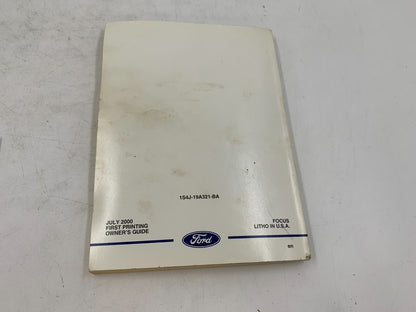 2001 Ford Focus Owners Manual OEM A04B27031