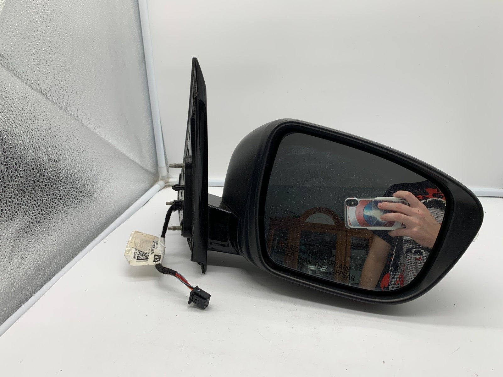 2017 Nissan Pathfinder Passenger Side Power Door Mirror Gray OEM A02B23030