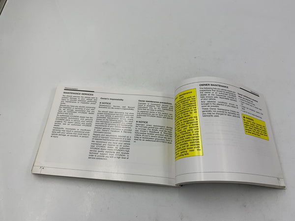 2012 Hyundai Sonata Owners Manual Handbook Set with Case OEM D04B24046