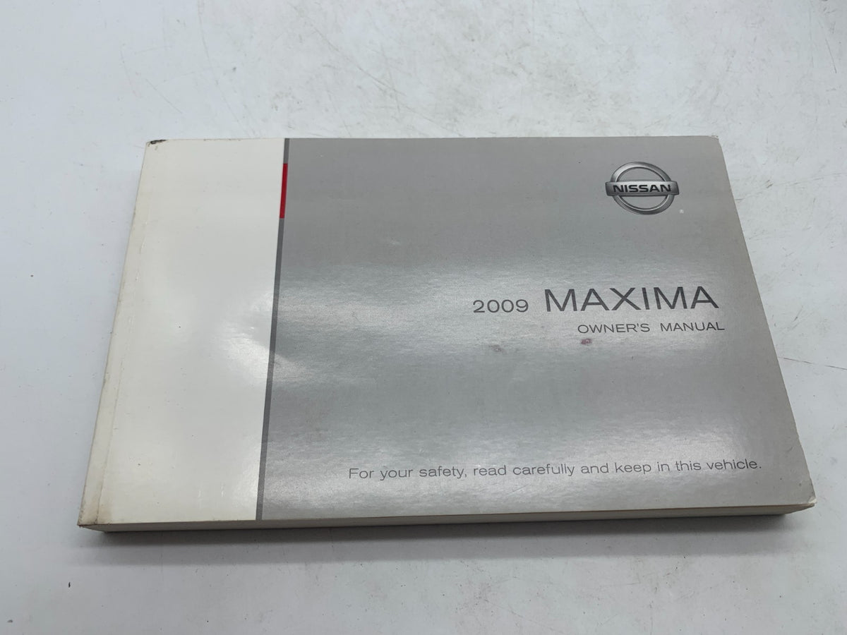 2009 Nissan Maxima Owners Manual Set with Case OEM R01B15007
